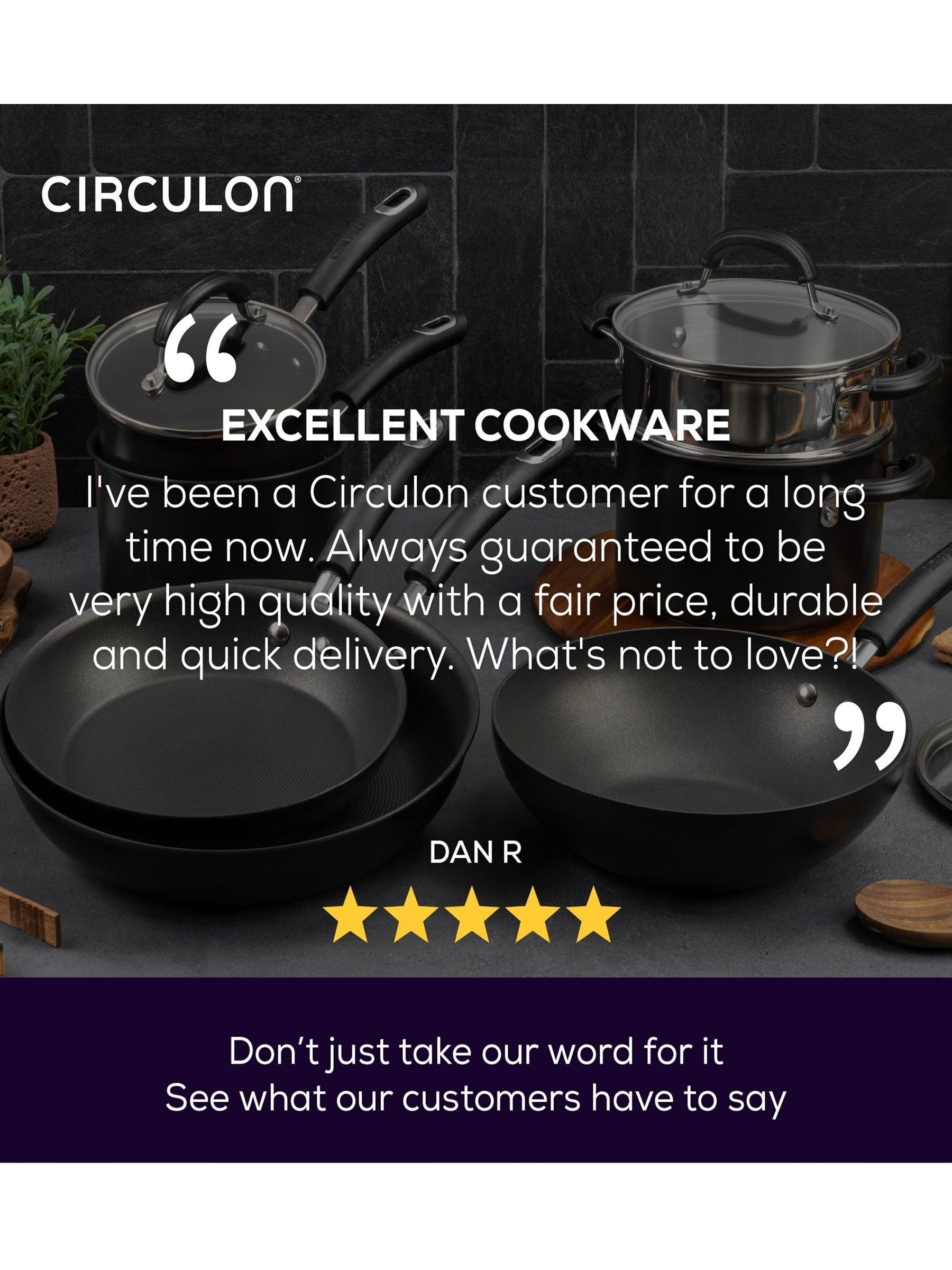 Circulon Grey Total Hard Anodised 30cm Stir Fry Pan