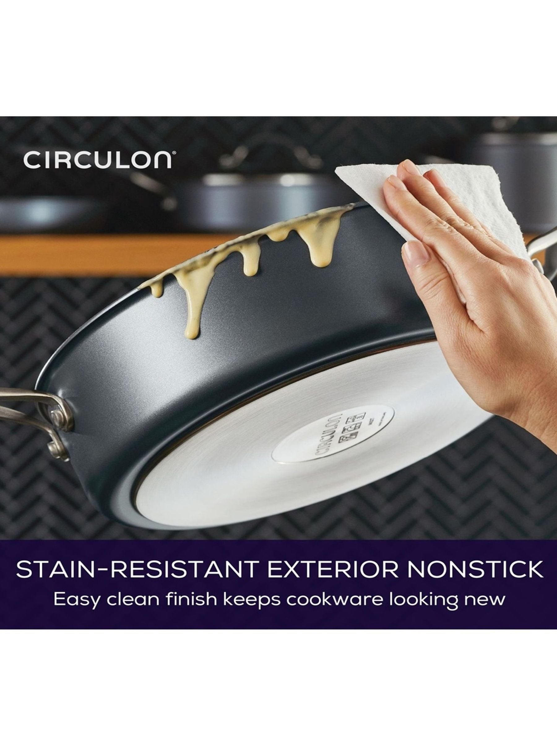 Circulon ScratchDefense Extreme non-stick saute pan 28cm, UK version