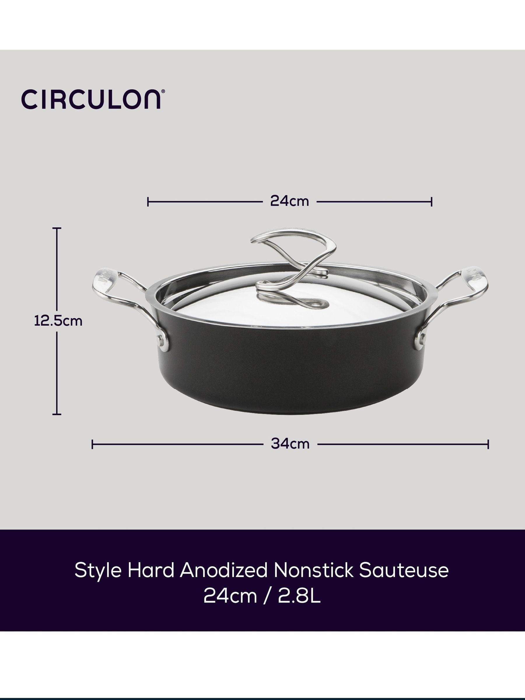 Circulon Black Style non-stick sauteuse 24cm - British product