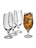 Luigi Bormioli Set of 4 Grey Michelangelo Masterpiece Beer Glasses