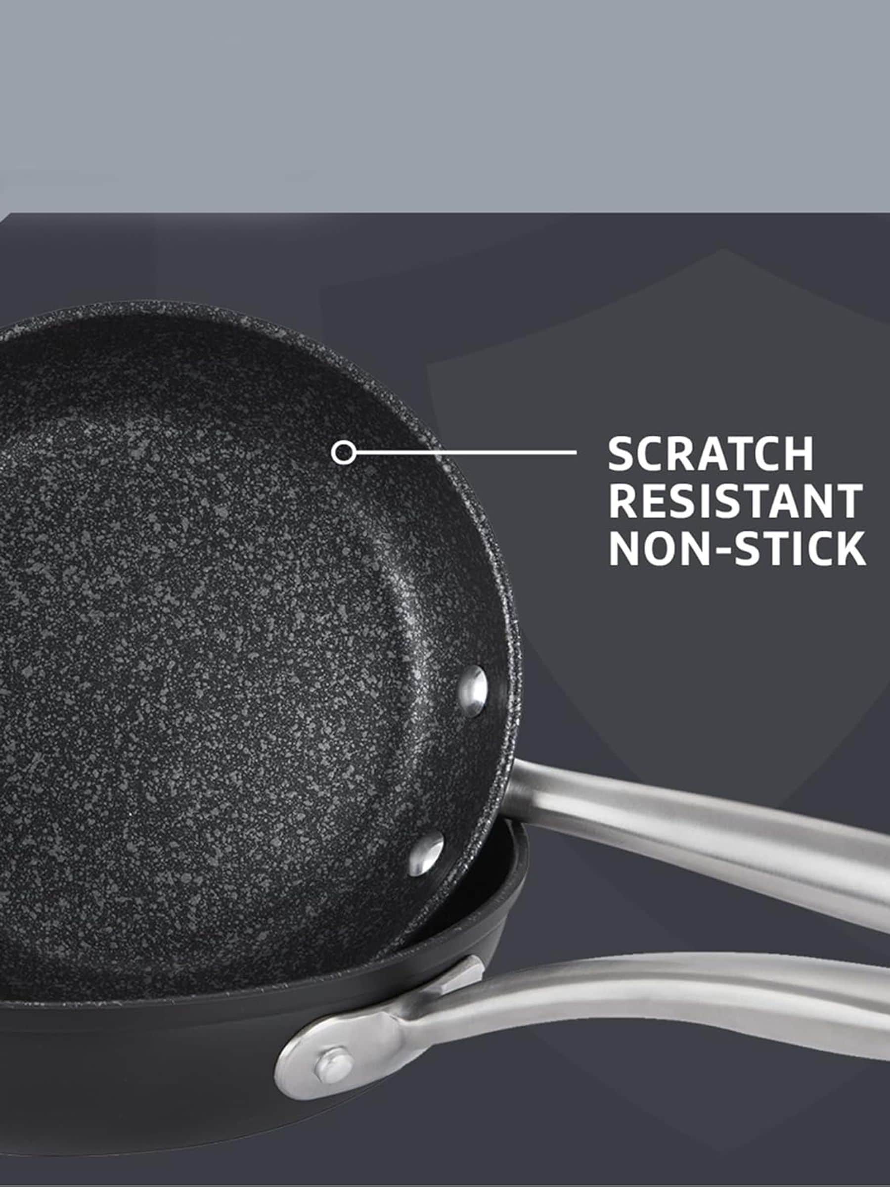 Prestige Grey Scratch Guard Frying Pan Set