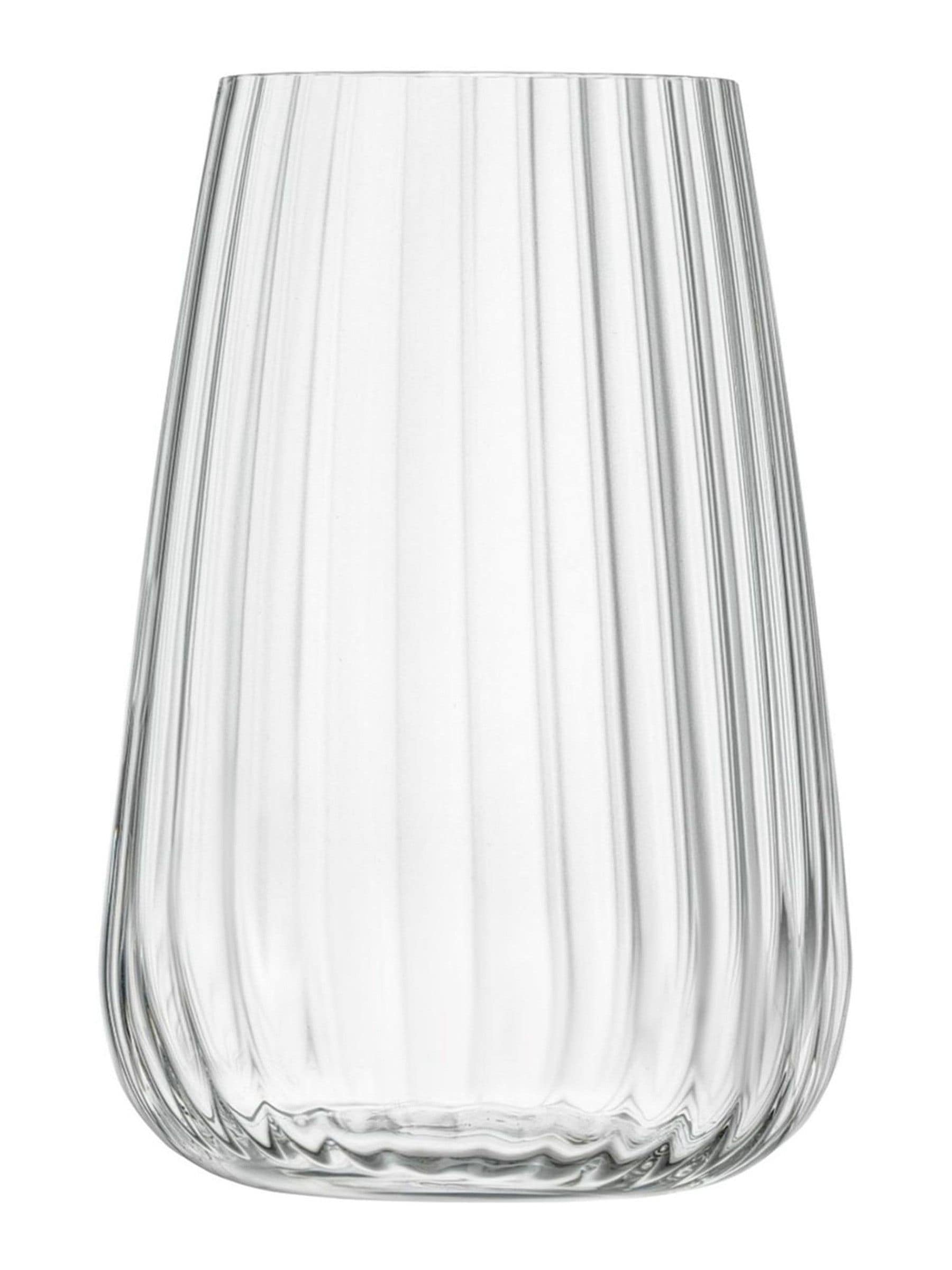 Luigi Bormioli Grey Optica stemless hi ball glasses set of 6, UK version