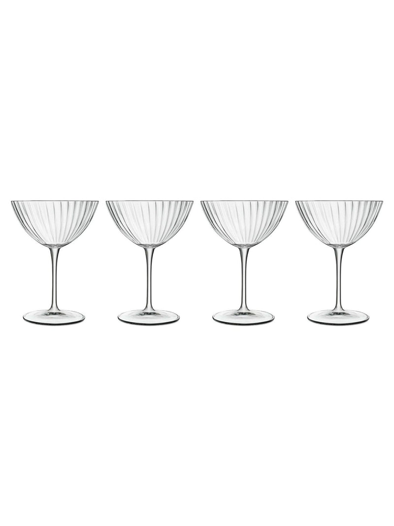 Luigi Bormioli Grey Optica martini glasses set of 4, UK version