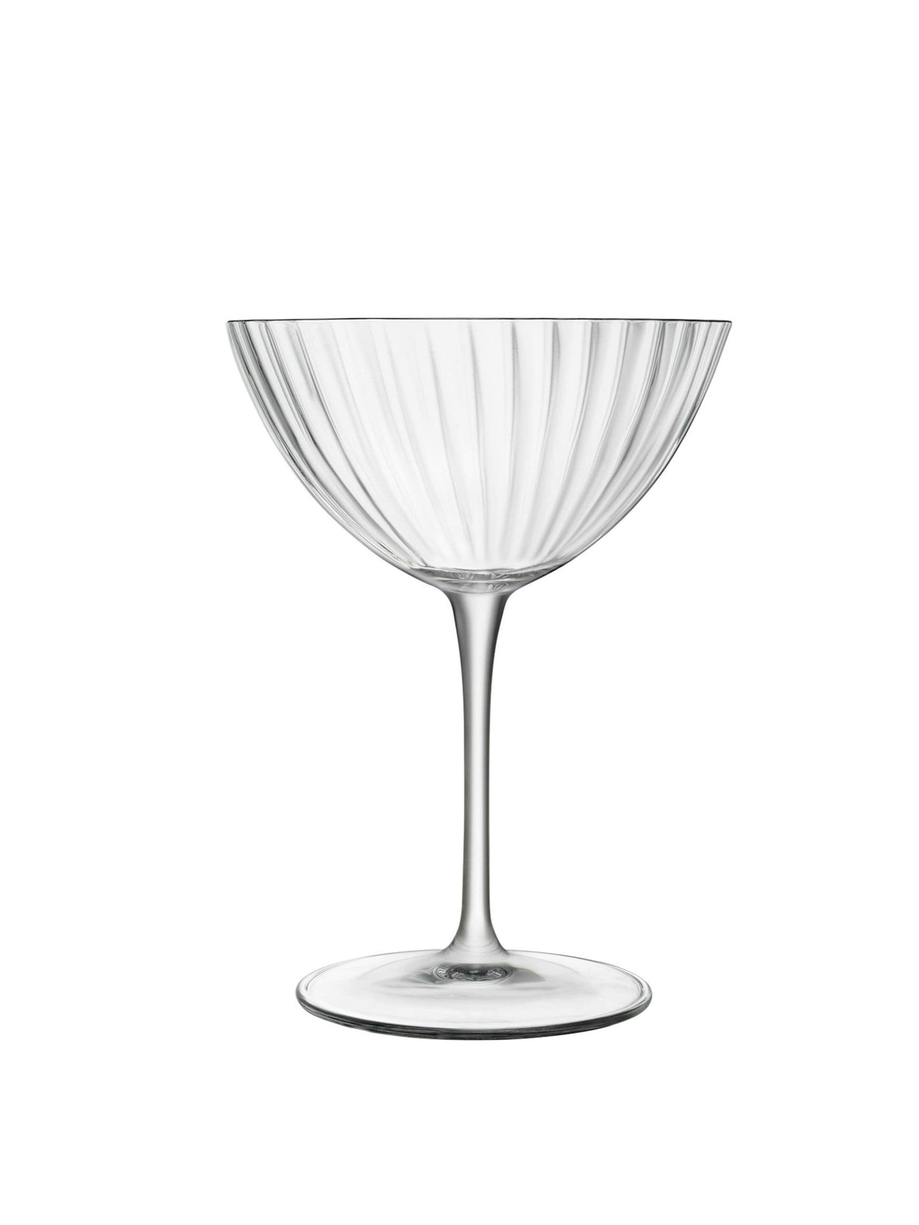 Luigi Bormioli Grey Optica martini glasses set of 4, UK version