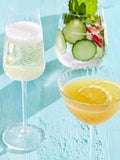 Luigi Bormioli Grey Optica martini glasses set of 4, UK version