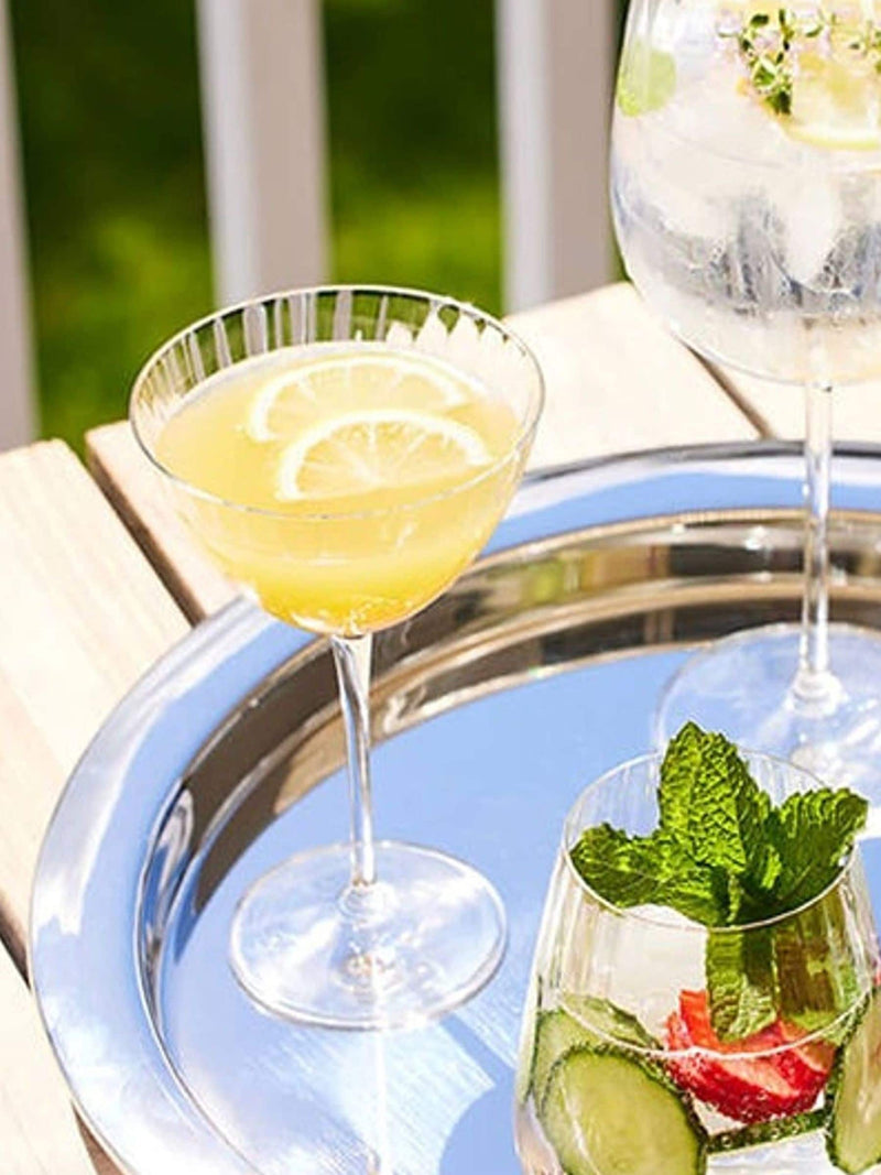 Luigi Bormioli Grey Optica martini glasses set of 4, UK version