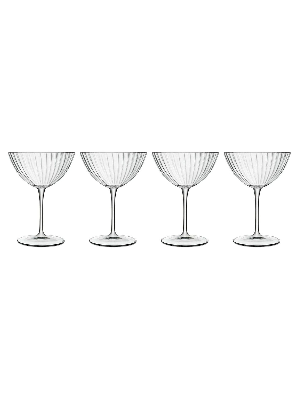 Luigi Bormioli Grey Optica martini glasses set of 4, UK version