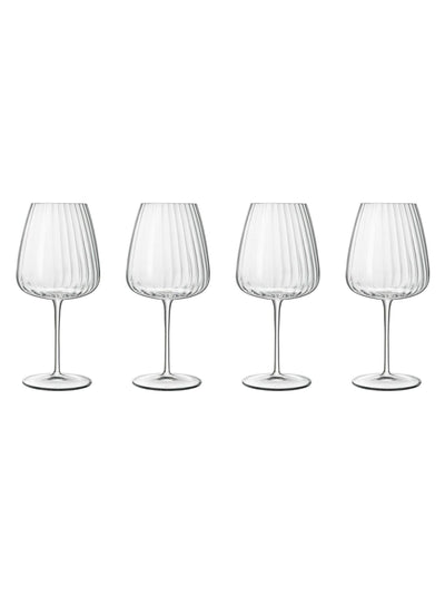 Luigi Bormioli Sett med 2 grå Optica Rødvin Glass