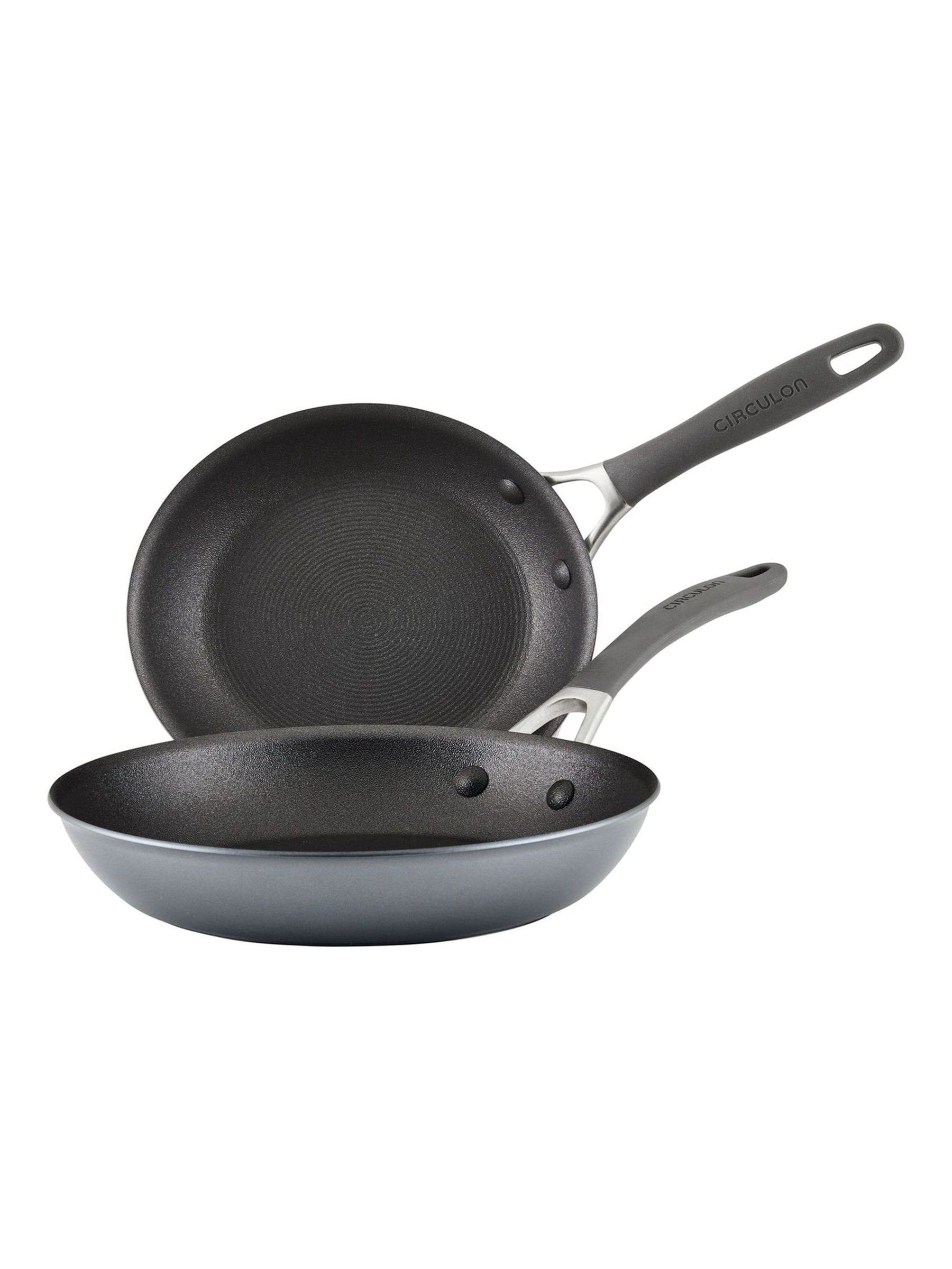 Circulon grey scratch defense nonstick frying pan set 21cm and 25cm - British product