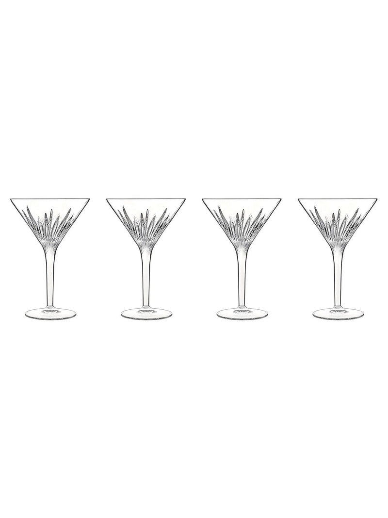 Luigi Bormioli grey martini glasses set of 4, UK version