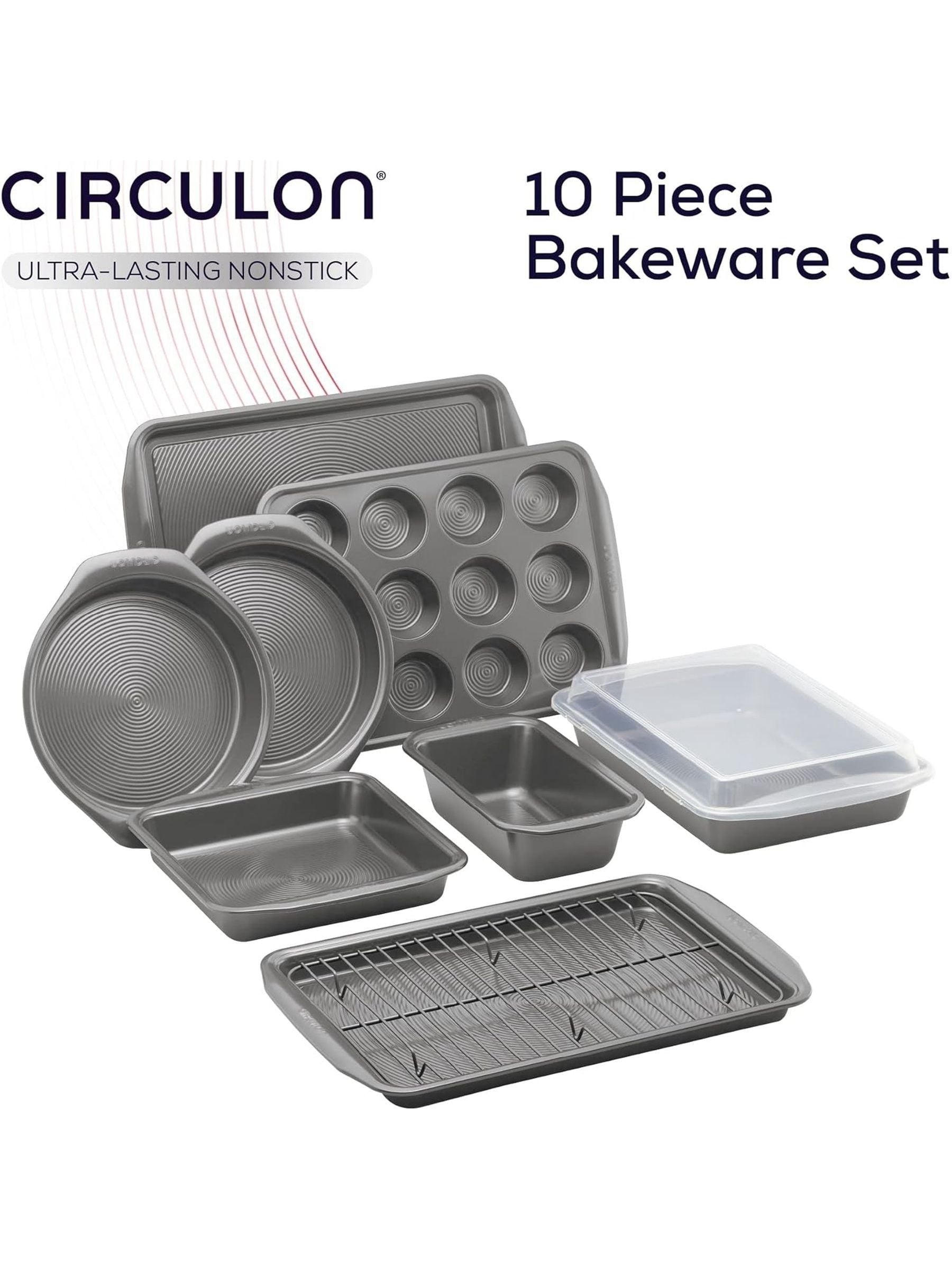Circulon Grey Momentum 10 piece baking set - British product