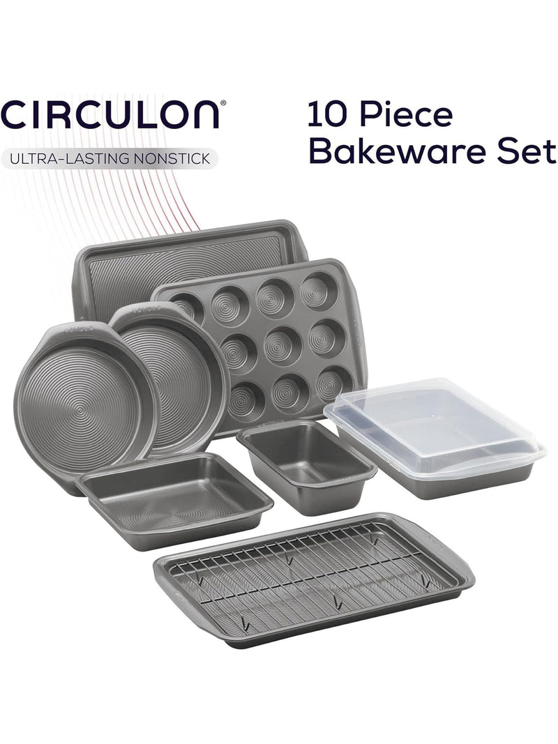 Circulon Grey Momentum 10 piece baking set - British product