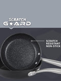 Prestige 5 Piece Grey Scratch Guard Non-Stick Aluminium Cookware Set, imported from the UK