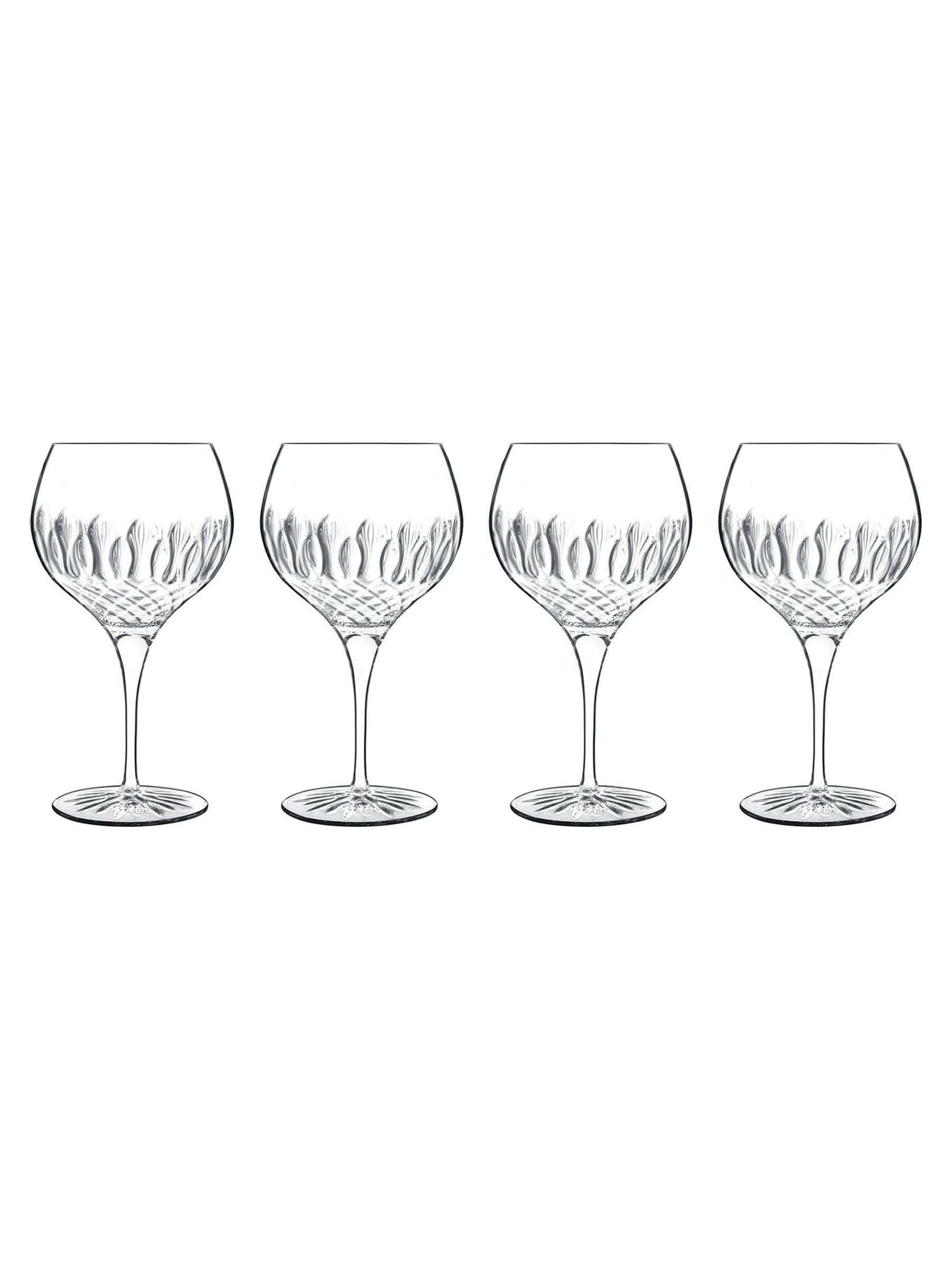 Luigi Bormioli grey diamante gin glasses set of 4 650ml, UK version