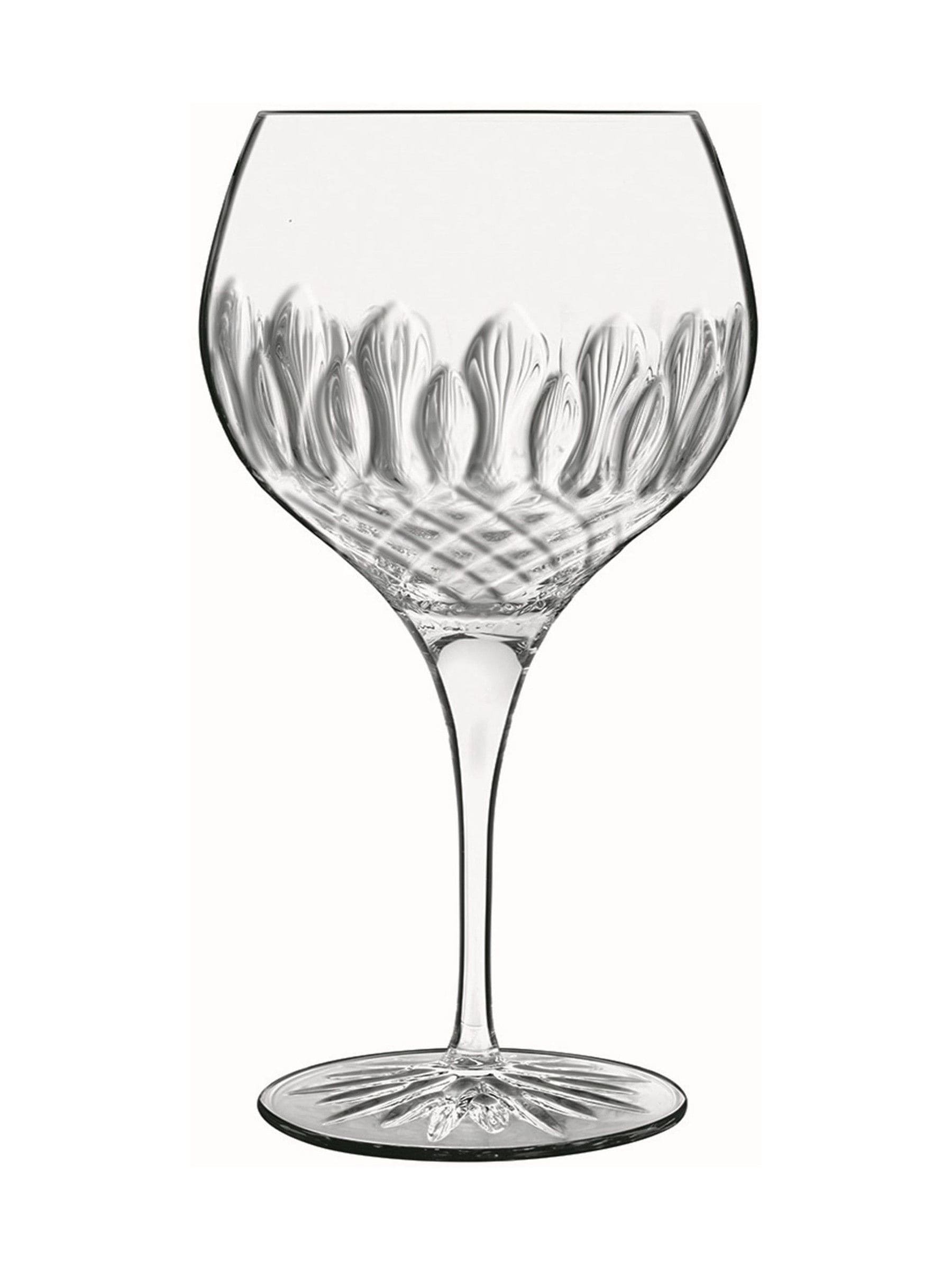 Luigi Bormioli grey diamante gin glasses set of 4 650ml, UK version