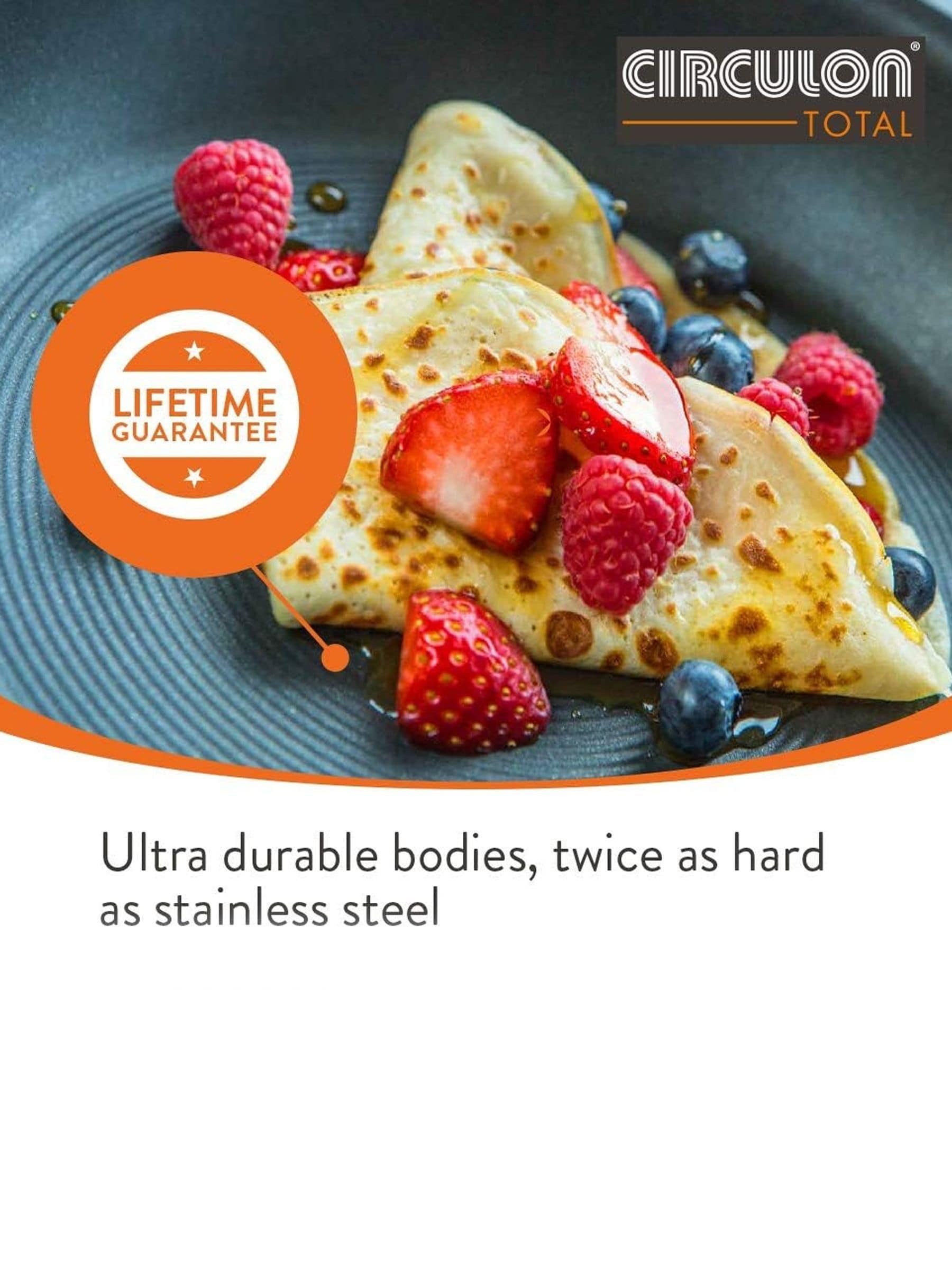 Circulon Grey Total Hard Anodised 30cm frying pan - British product