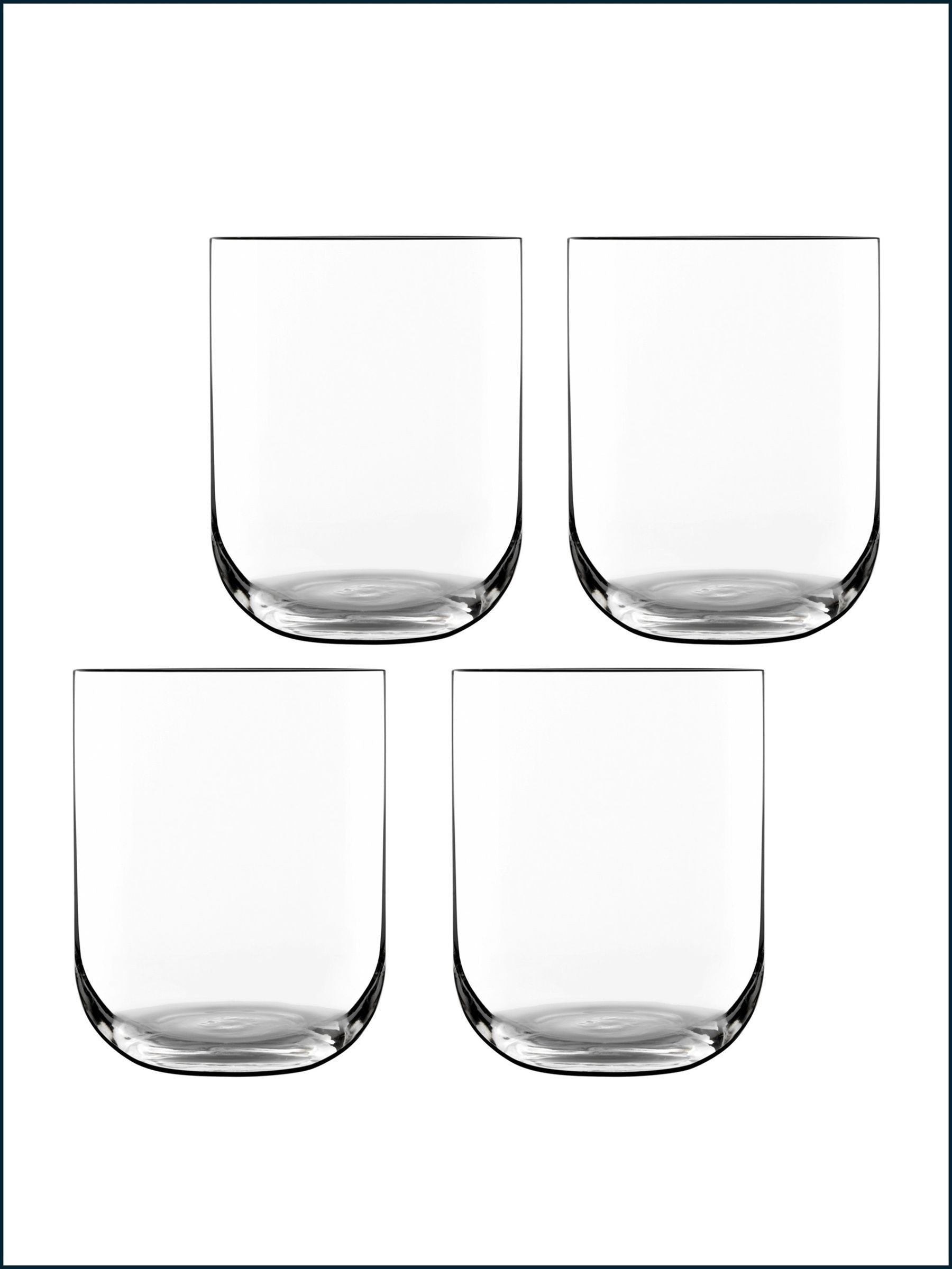 Luigi Bormioli grey tumblers set of 4 450ml, imported from the UK