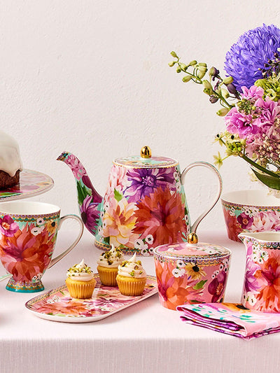 Next Maxwell & Williams Blue Dahlia Daze 500ml Teapot with Infuser- Buy online at McGrocer