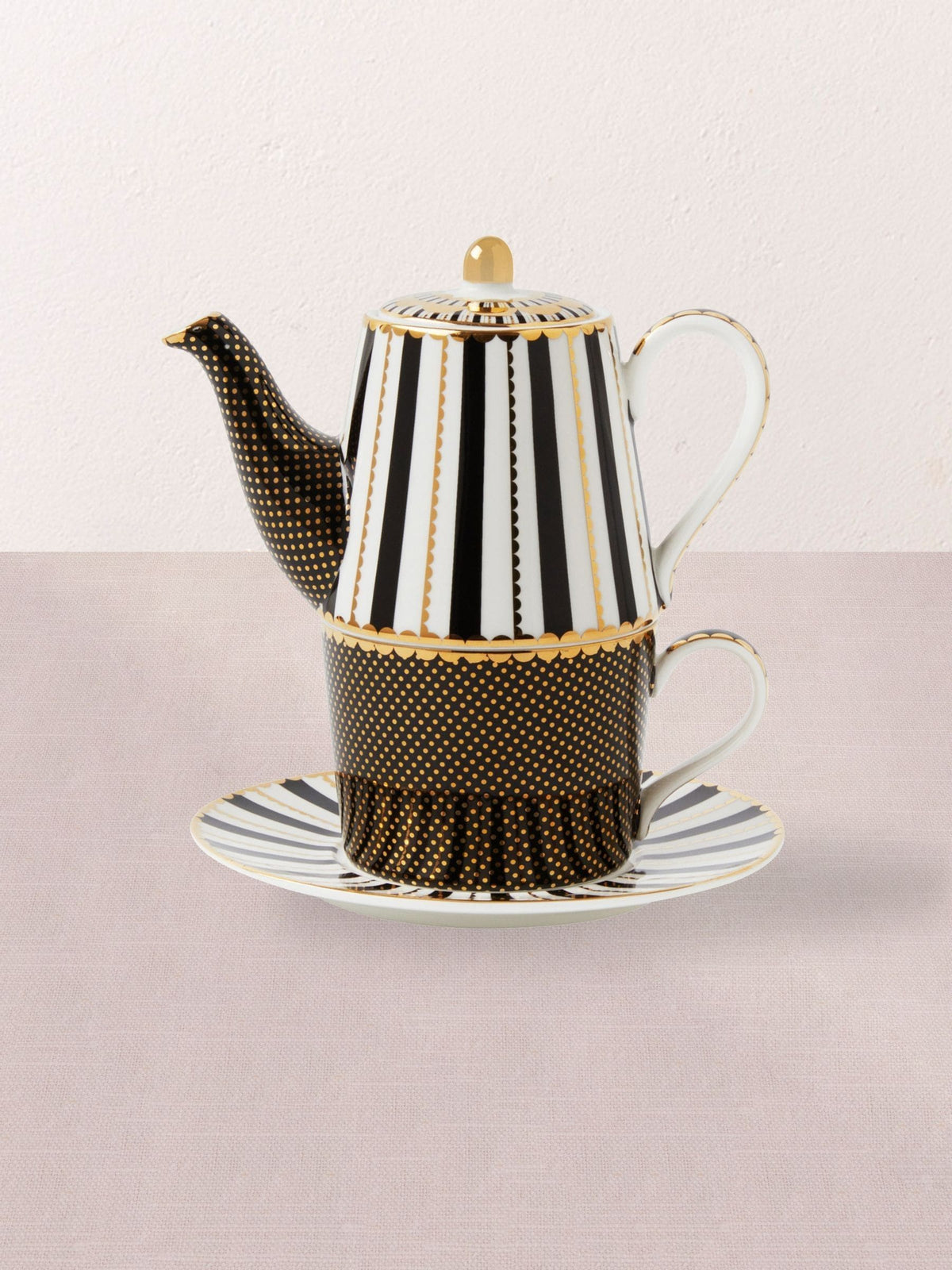 Maxwell & Williams Black Teas and C's Regency Teapot for One