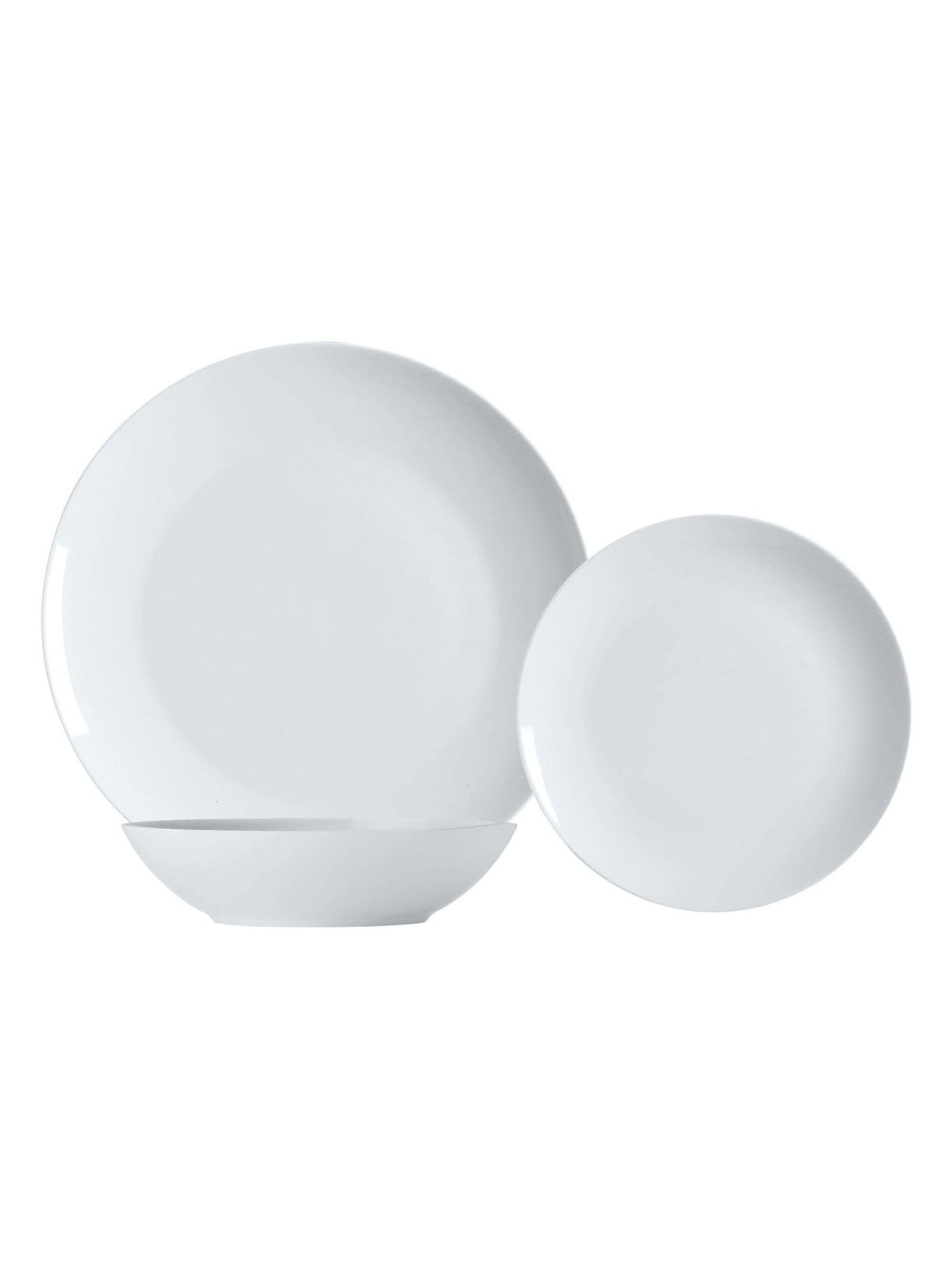 Maxwell Williams white resort coupe dinner set 12-piece, imported from the UK