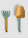 JoJo Maman Bébé silicone gardening set with watering can and trowel (British brand)