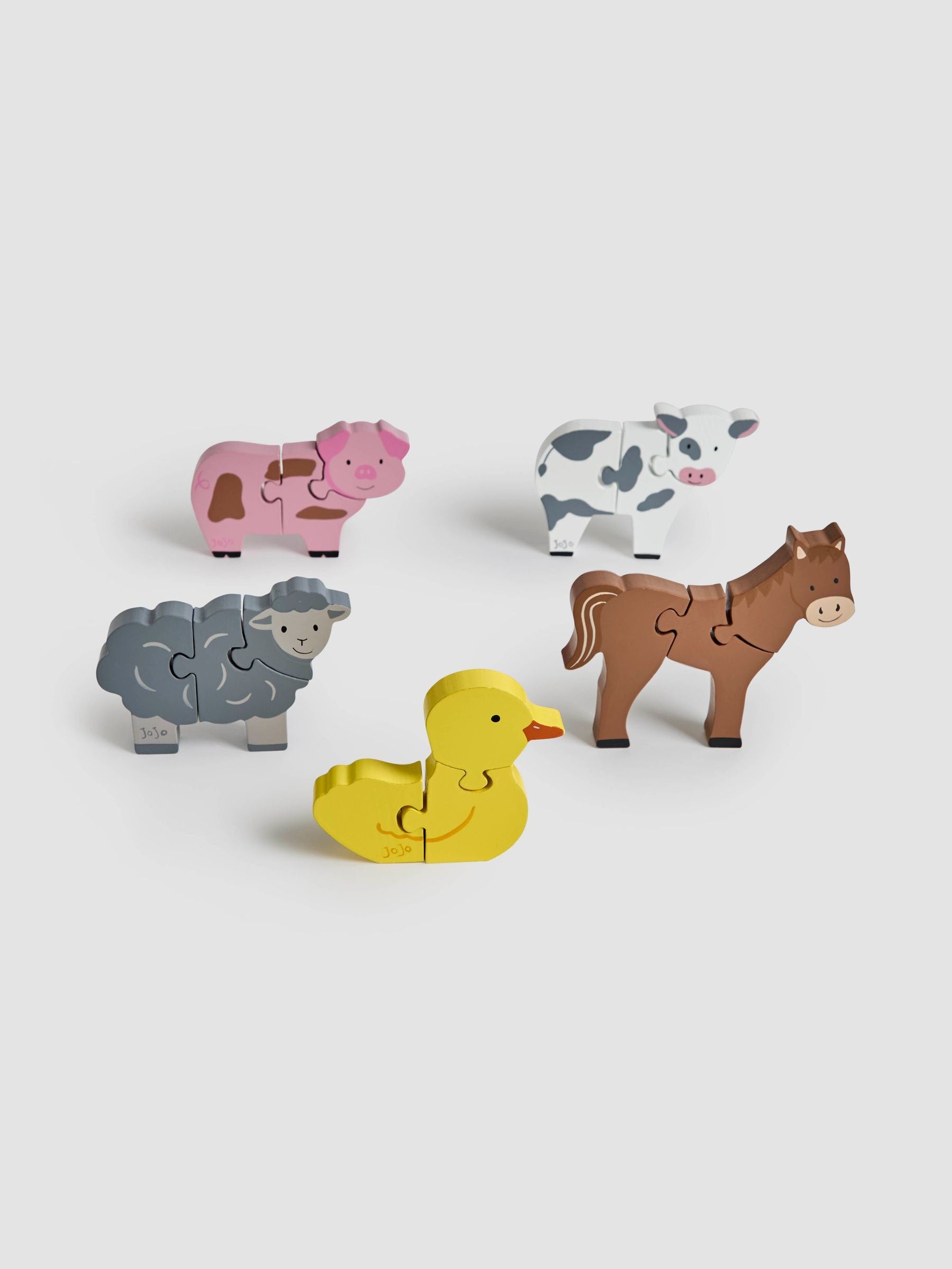 JoJo Maman Bébé Dinosaur Puzzle Set Wooden Jigsaw Puzzle