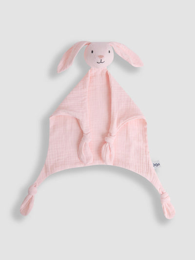 Next JoJo Maman Bébé Pink Bunny Muslin Baby Comforter- Buy online at McGrocer