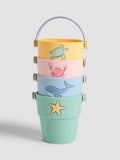 JoJo Maman Bébé silicone bath buckets set of 4, imported from the UK