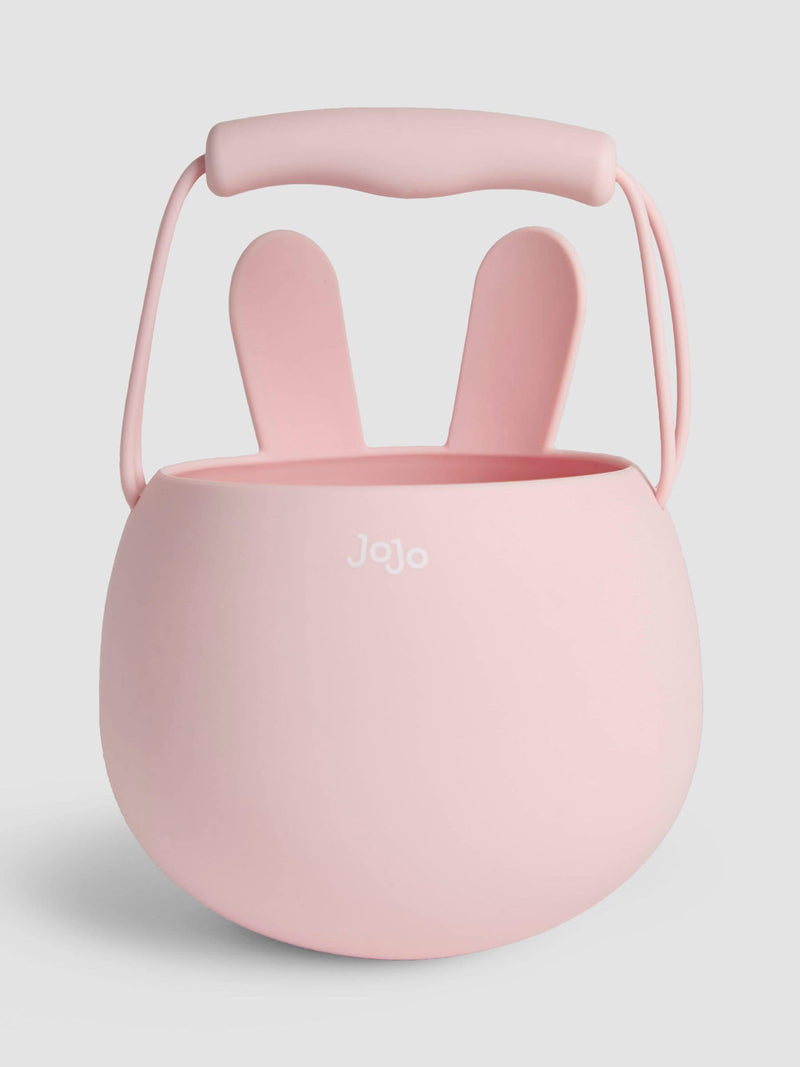JoJo Maman Bébé pink silicone bunny basket, UK version