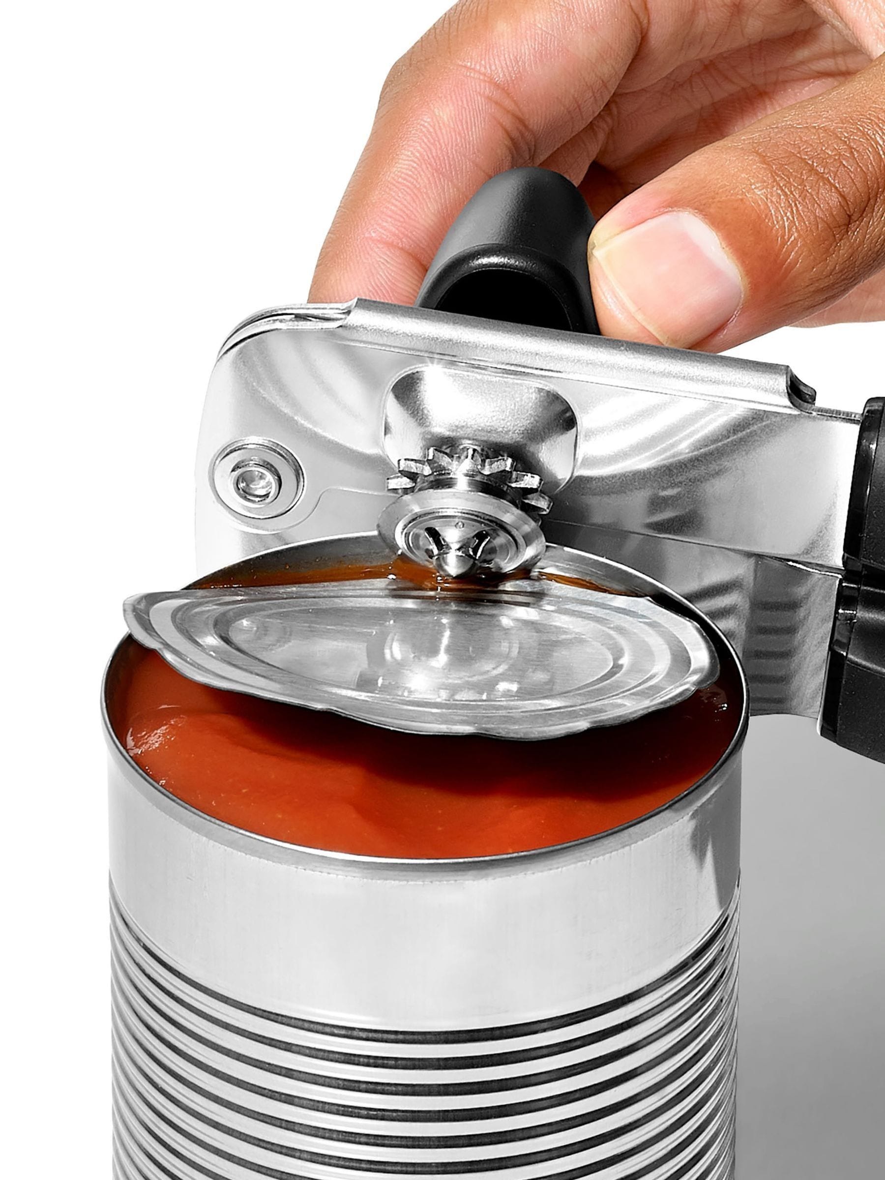 OXO silver soft-handled can opener (British brand)