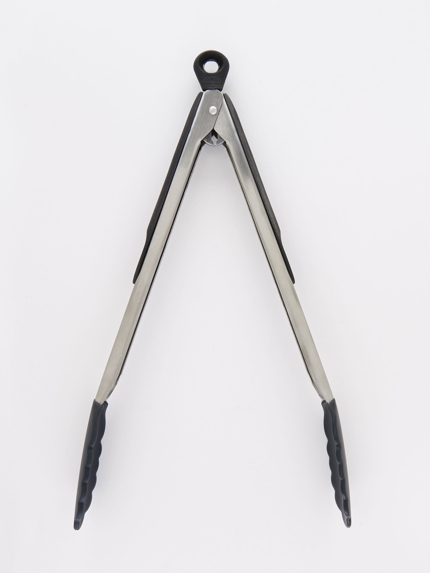 Oxo 12 inch kitchen tongs with silicone heads, imported from the UK