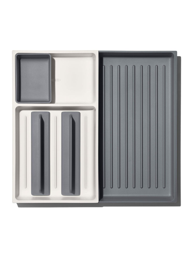 OXO silver expandable drawer organizer large, UK version