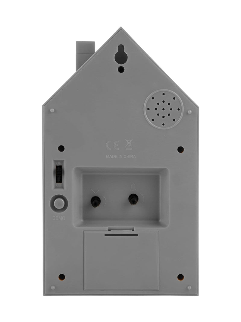 Karlsson mouse grey modern cuckoo alarm clock 20x12x6cm, UK version