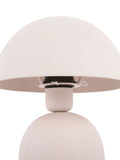 Leitmotiv Warm Grey textured table lamp 30cm, imported from the UK