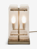 Lipsy crackle glass table lamp champagne gold (British brand)