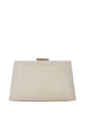 Dune London Gold Bellaria clutch bag with chain handle (British brand)