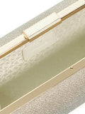 Dune London Gold Bellaria clutch bag with chain handle (British brand)