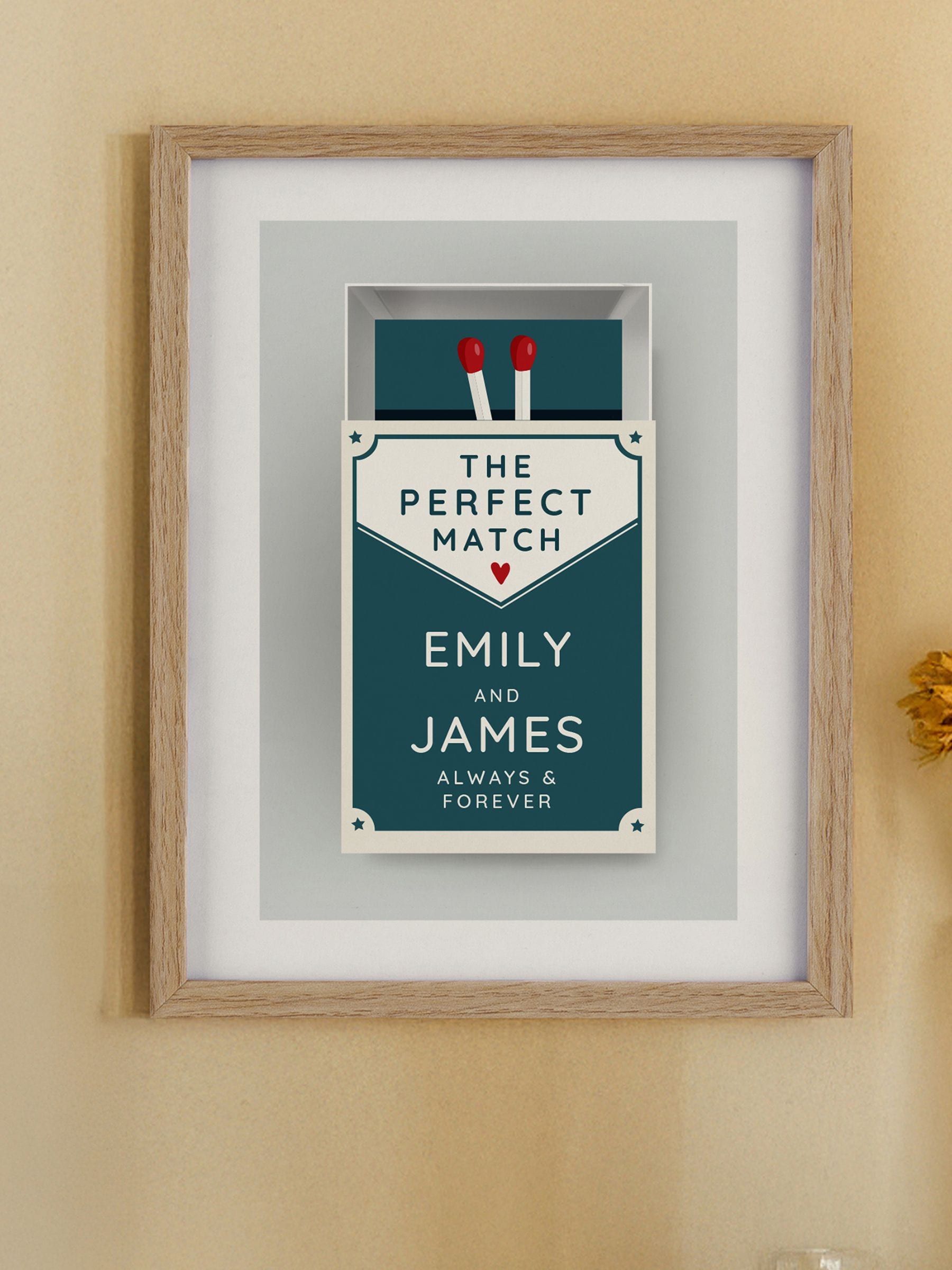PMC The Perfect Match oak framed print imported from the UK