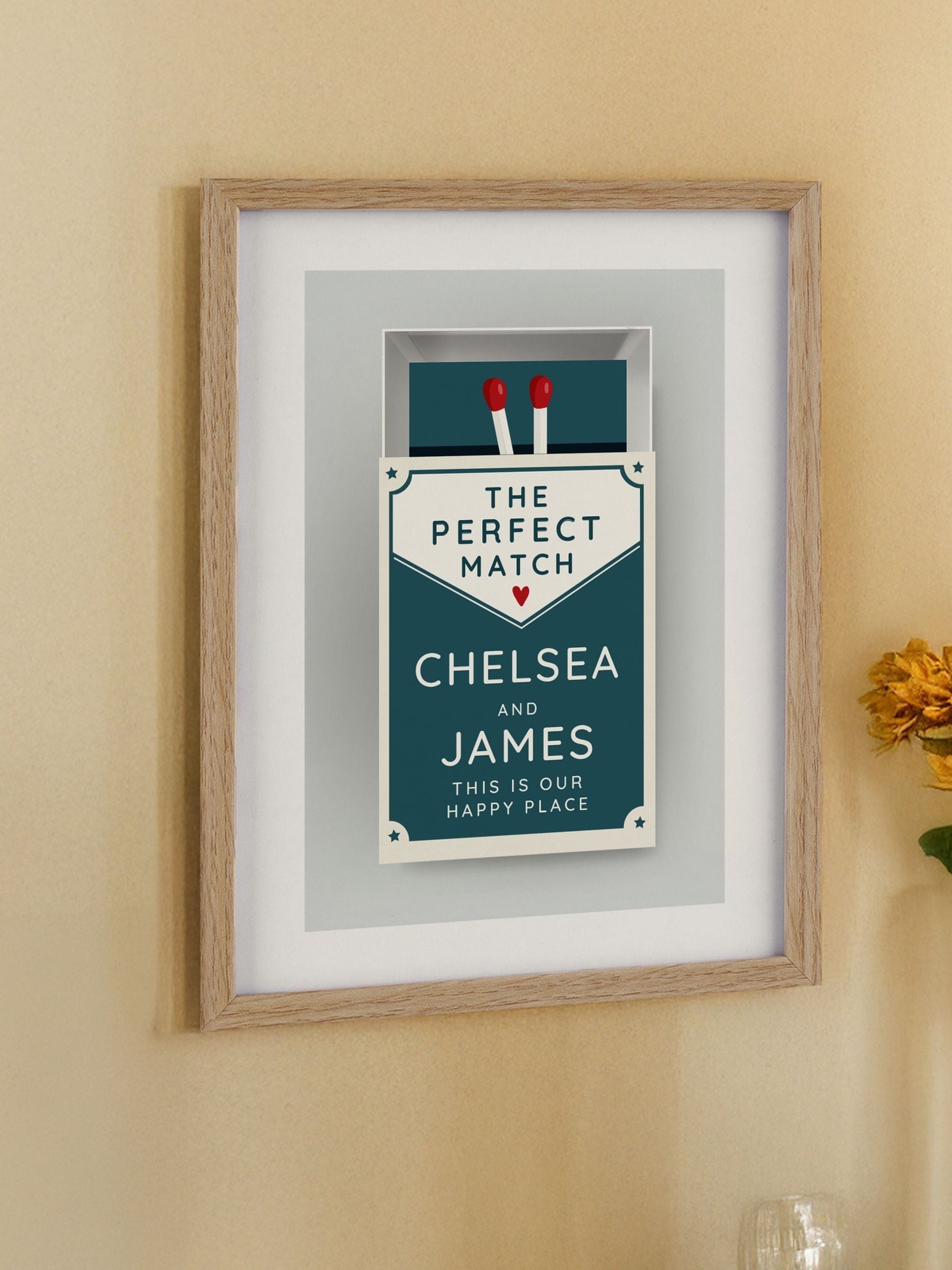 PMC The Perfect Match oak framed print imported from the UK
