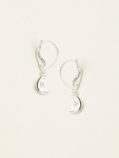 Next FatFace Silver Tone Moon Drop Earrings- Buy online at McGrocer