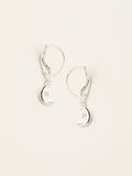 FatFace silver tone moon drop earrings - British product