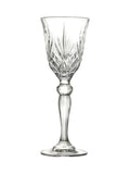RCR Melodia liqueur glasses set of 6 clear crystal, UK version