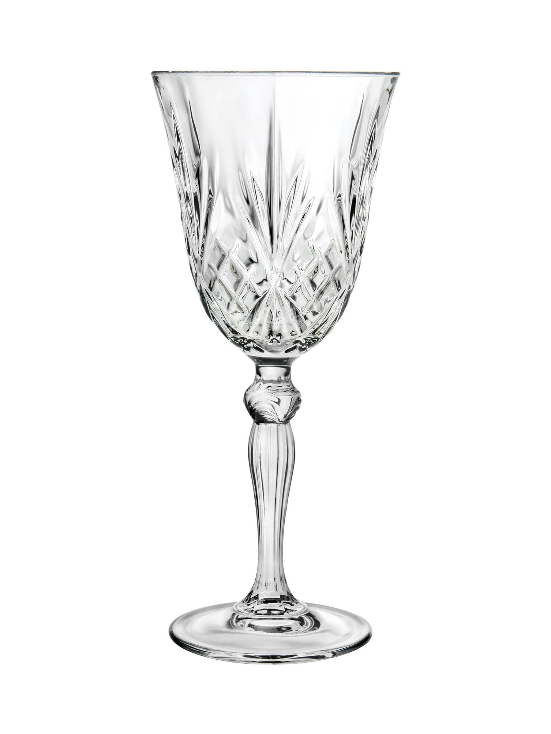 RCR Clear Melodia goblet glasses set of 6 27cl (British brand)
