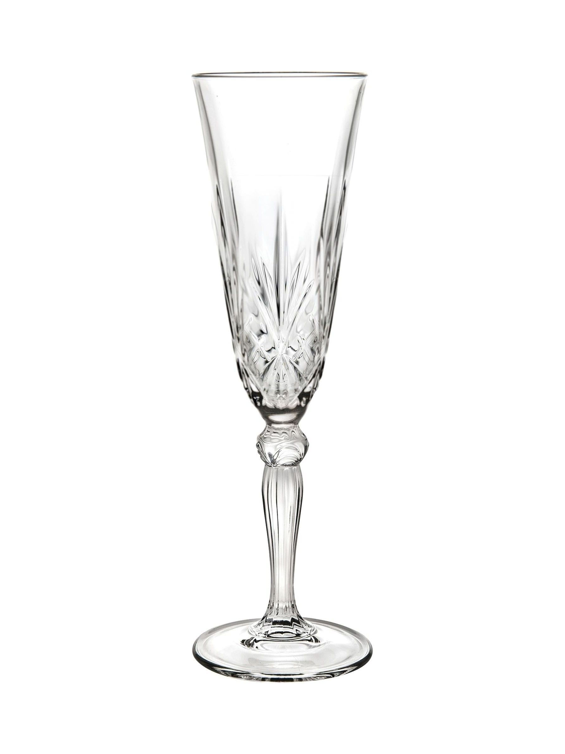 RCR Clear Melodia goblet glasses set of 6, imported from the UK