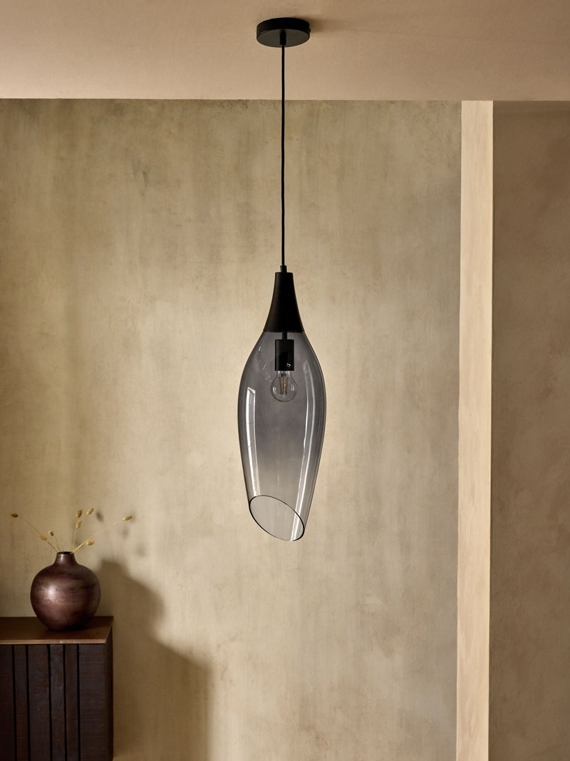 French Connection grey Latakan pendant light, imported from the UK
