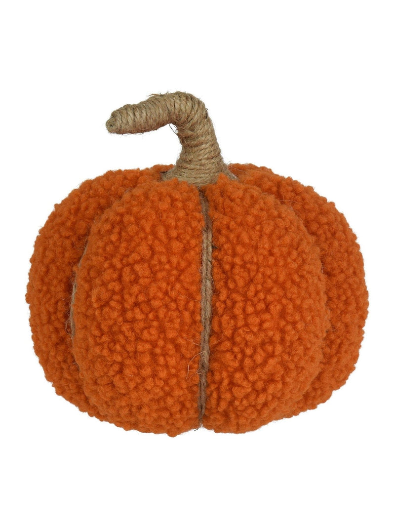Decoris orange teddy pumpkin decoration 18cm - British product