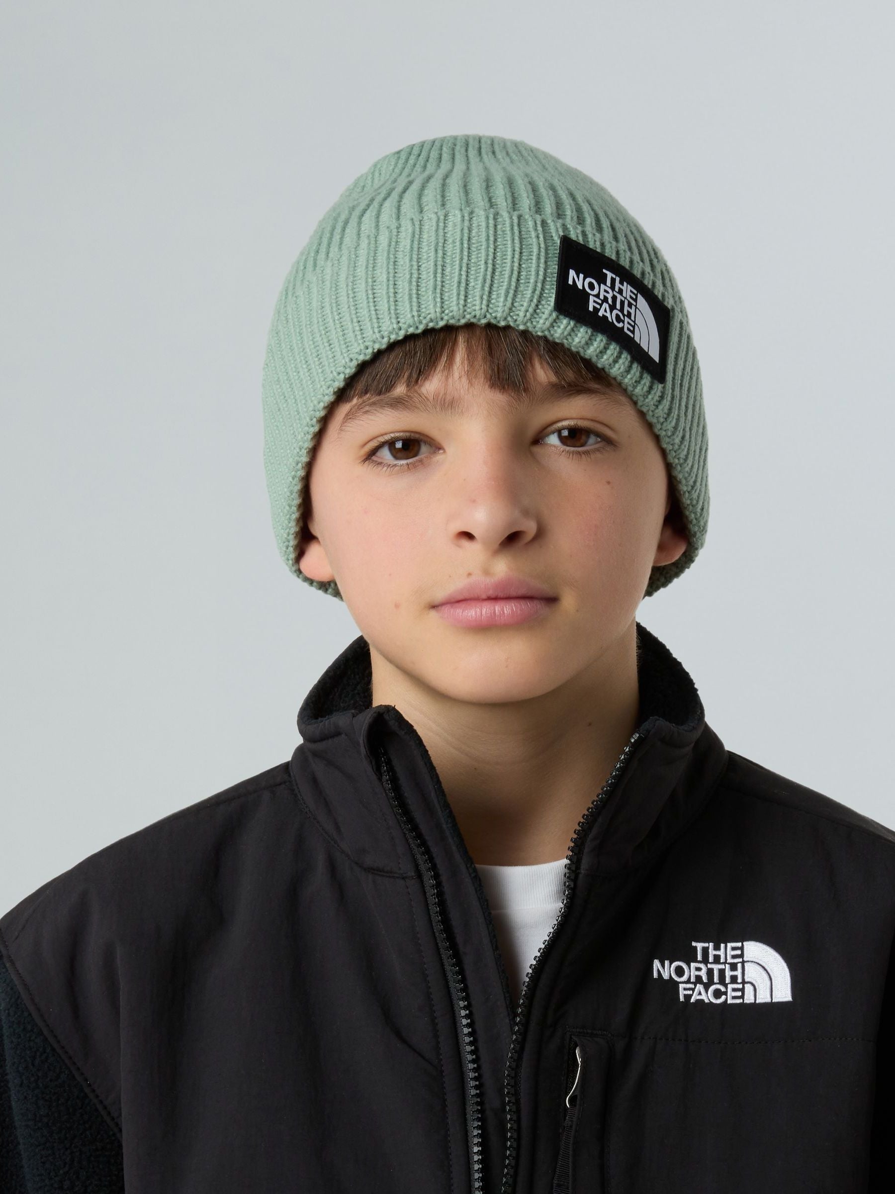 The North Face Black Kids Cabin Ski Tuke Pom Beanie