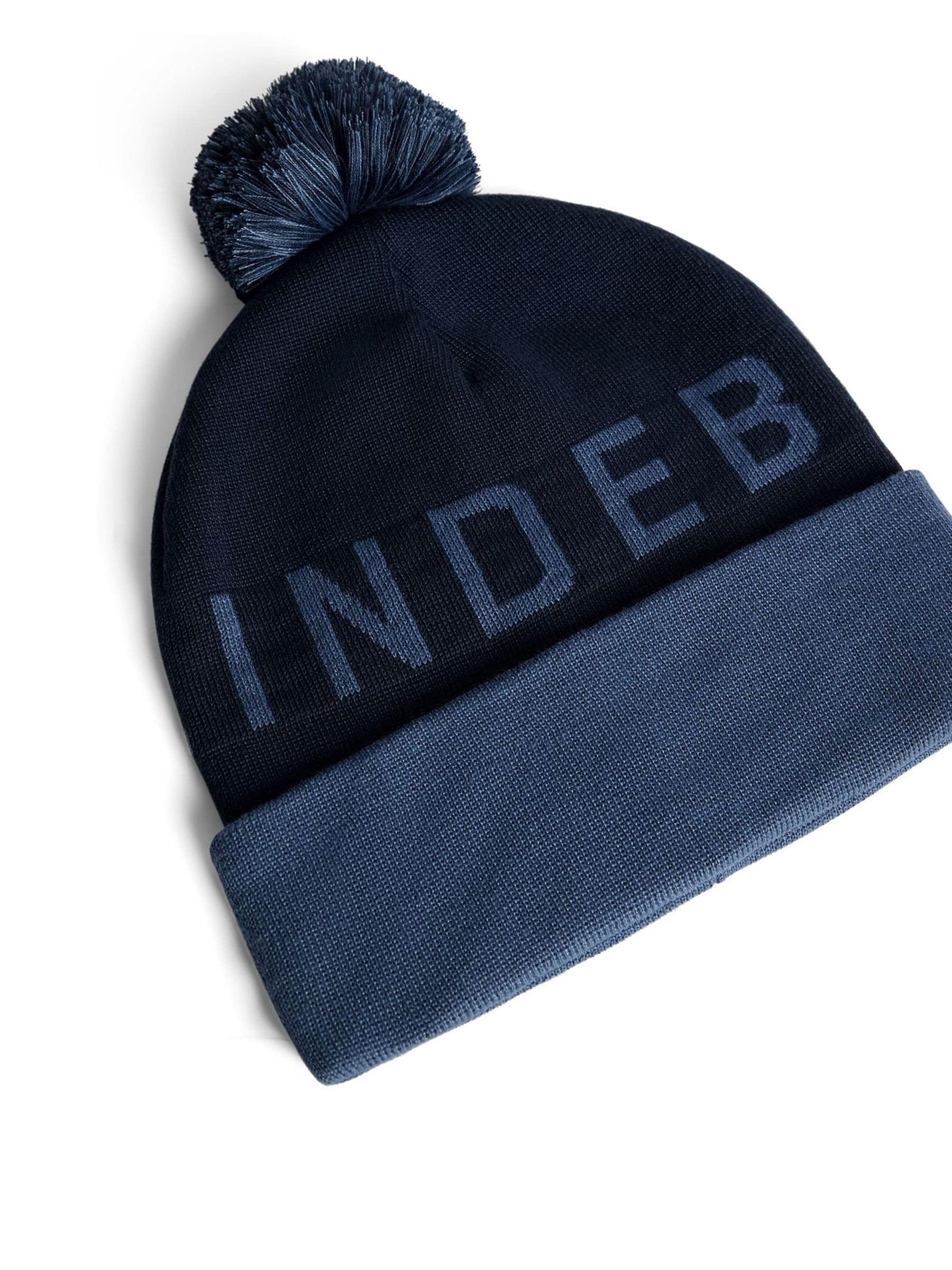 J.Lindeberg Navy Brannon Beanie, imported from the UK