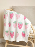 JoJo Maman Bébé strawberry FairIsle shawl - British product