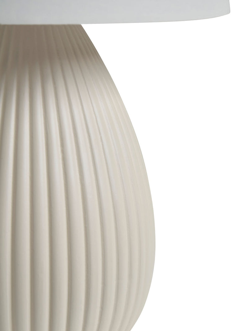 BHS cream teardrop ceramic table lamp set (British brand)